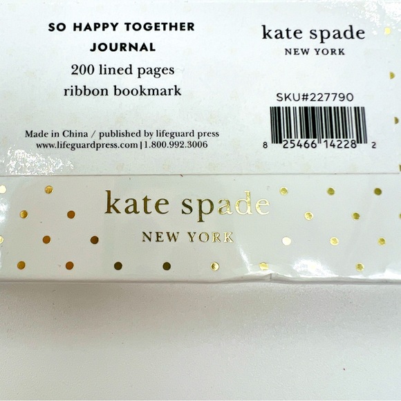 Kate Spade Hard Cover SO HAPPY TOGETHER Lined Journal Book Bridal, Wedding - Picture 7 of 9